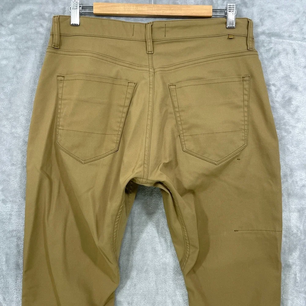 DUER Pants Mens 32x32 Brown Relaxed Taper Performance MFNR1002